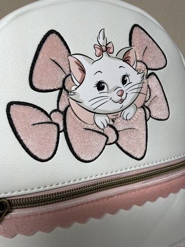 Loungefly Disney The Aristocats Marie Pastell Mini-Rucksack - elfenbeinfarben & rosa - neu mit Etikett - Bild 2 von 12