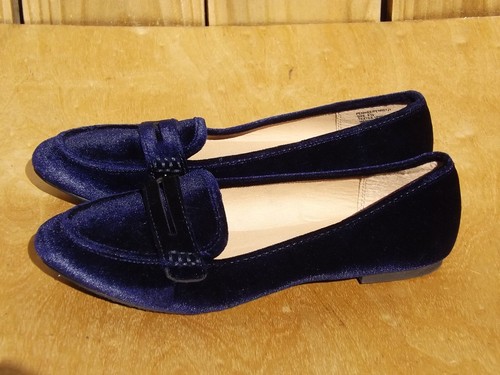 Größe 8,5 M Madden Girl Penniee Damen-Halbschuhe Pferdegebiss Samt saphirblau - Bild 6 von 11
