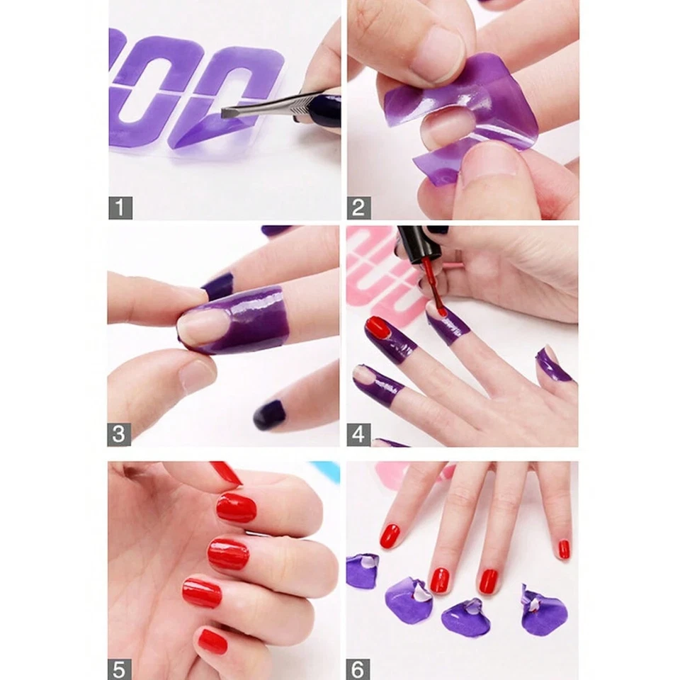 Pegatinas protectoras de esmalte de uñas en forma de U 10 un. - Herramientas de manicura antidesbordamiento Foto 3 de 4