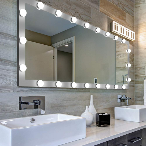 65" X 24" Full Length Mirror with Lights and Stand Touch Control - Wall Mounted - Picture 3 of 6