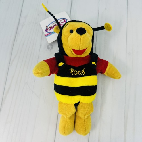 Walt Disney World 8" Mini Bean Bag Bumble Bee Winnie The Pooh Plush - Picture 2 of 8