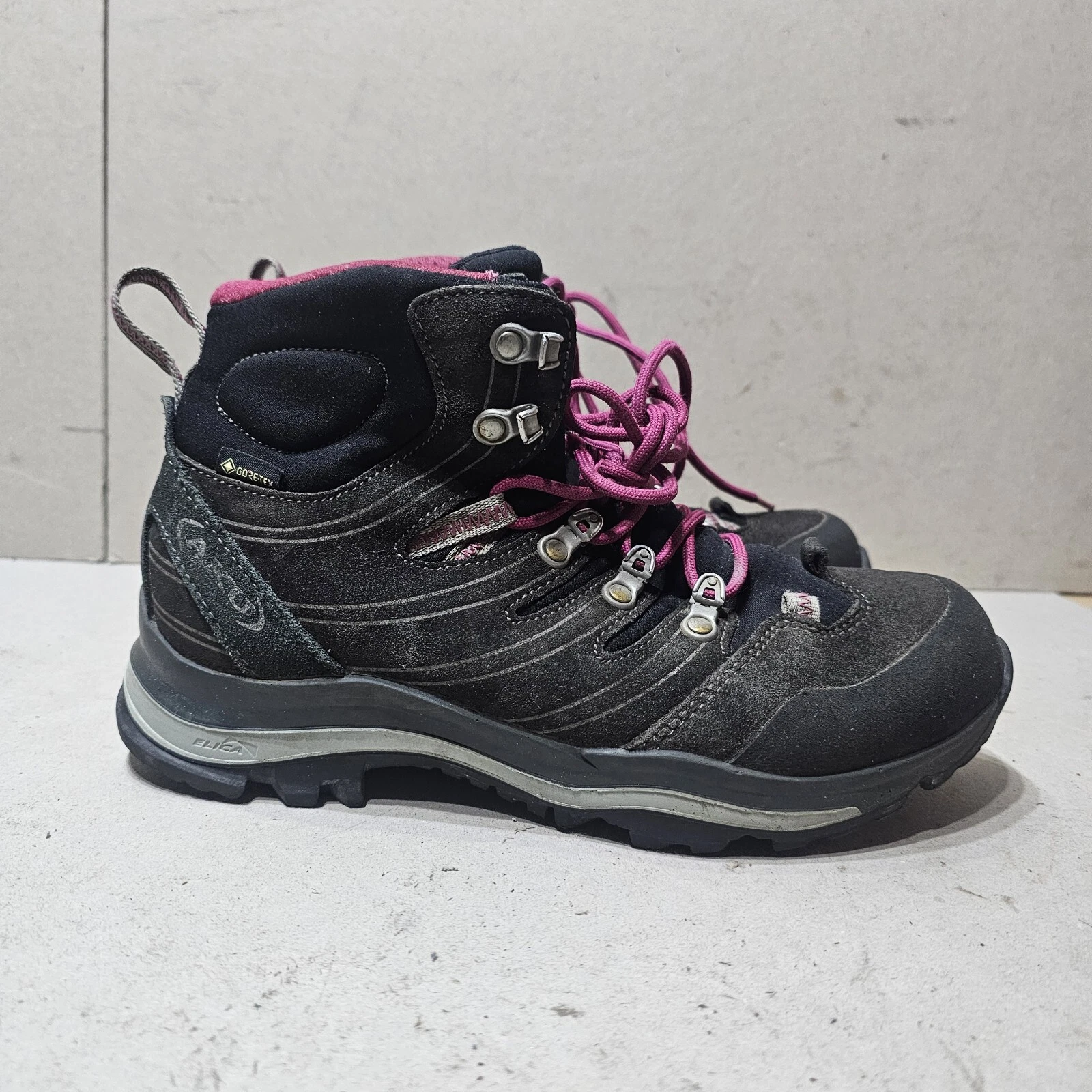 AKU Alterra GTX WOMEN'S HANDCRAFTED HIKING CAMPING BOOTS SUEDE BLACK UK5 EU38
