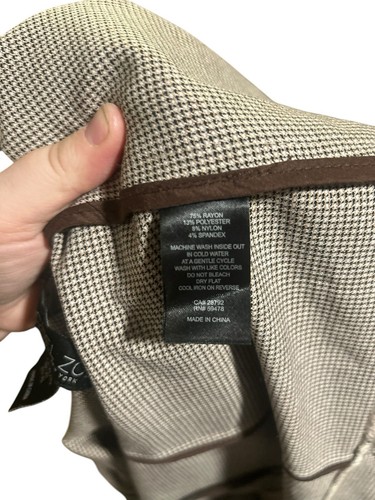 Rachel Zoe Open Front Relaxed Blazer XL Tan Brown Cinched Sleeves Lightweight - Picture 4 of 6