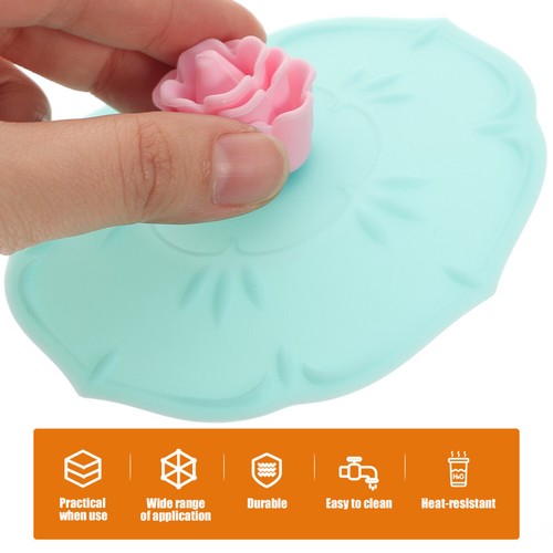 4pcs Silicone Drink Cup Lid Silicone Coffee Cup Circle Cup - Bild 3 von 12