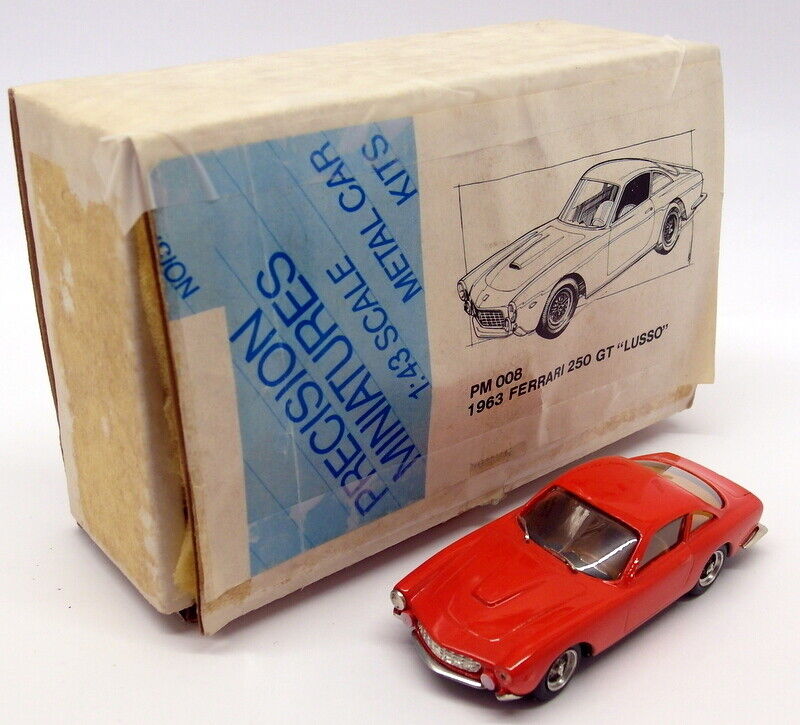Precision Miniatures 1/43 White Metal PM008 1963 Ferrari 250 GT Lusso Red Precision Miniatures 1/43 White Metal PM008 1963 Ferrari 250 GT Lusso Red