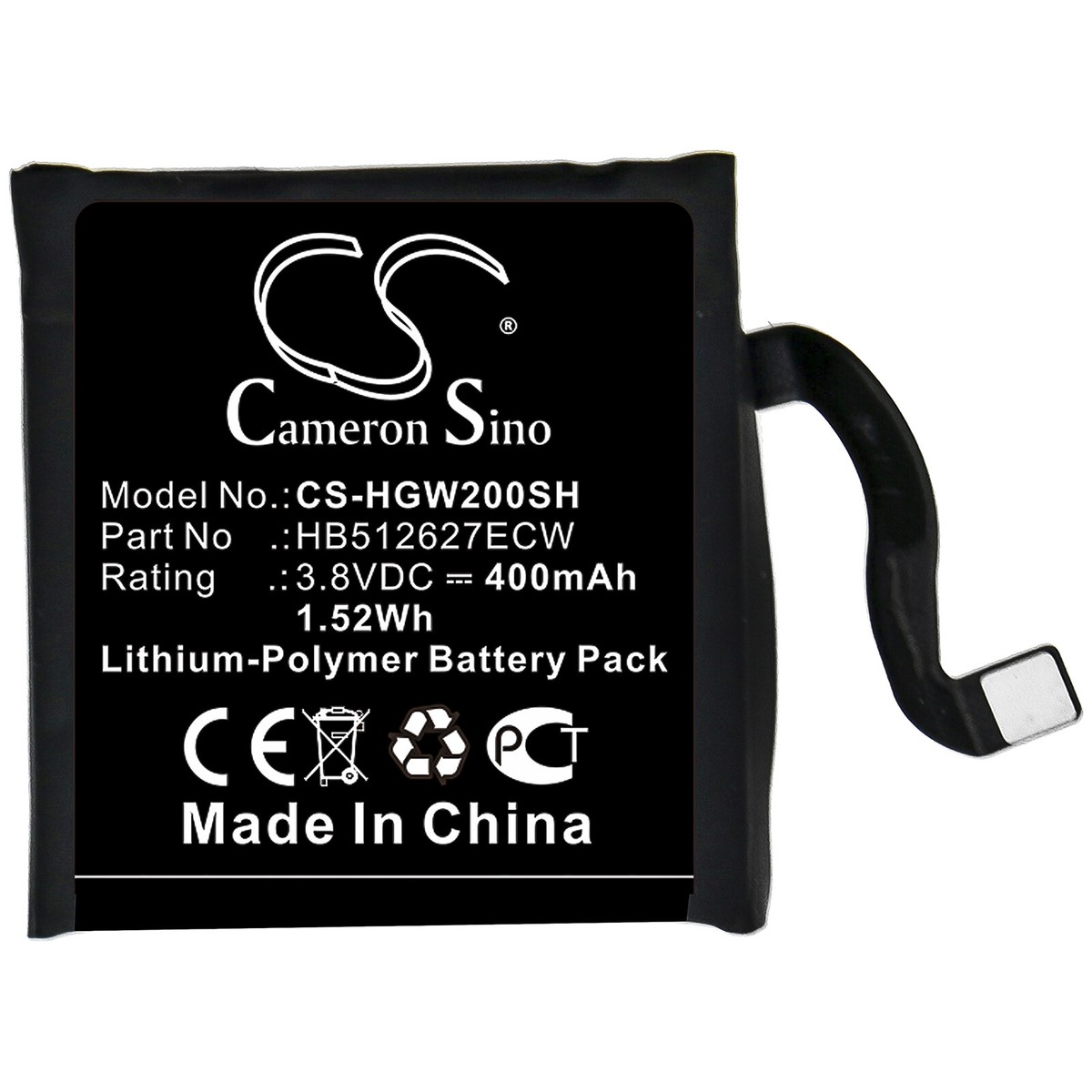 Battery for Huawei Watch 2 4G Watch 2 Pro 4G 400mAh Li Polymer