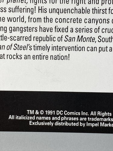 Trading Cards. 1991 Impel DC Comics Classic Cover#1 Inaugural Edition #177 TC103 - Picture 5 of 5