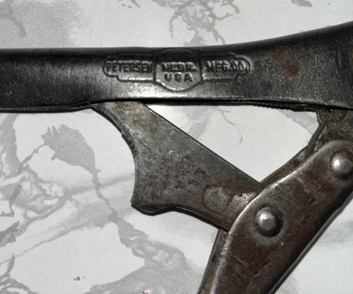 Vintage VISE-GRIP DeWitt/Petersen NE. No. de PAT de EE. UU. 2280.005 ABR 14 1942. 7W - Imagen 2 de 5