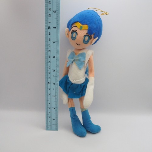 Sailor Moon Mercury C1004 Banpresto 1994 Plüsch 9 Zoll Trödel beweglich Spielzeug Puppe Japan - Bild 4 von 12