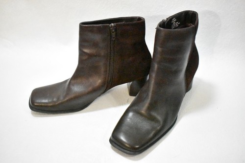 White Mountain Boots Brown Size 8.5 Women's Leather Vintage - Picture 2 of 7