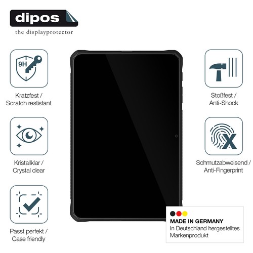 2x Schutzfolie für Doogee R10 - Anti-Shock 9H Folie dipos Glass Kunststoffglas - Afbeelding 7 van 7