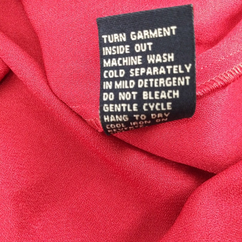 DG2 Diane Gilman Shirt Womens Size XL Holiday Red Long Sleeve Button Up Top - Picture 8 of 8