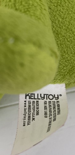 2015 Kellytoy Caterpillar Green Yellow Insect Plush Stuffed Toy Worm - Picture 7 of 7