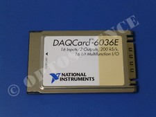 National Instruments DAQCard-6036E NI DAQ Card PCMCIA Analog Input Multifunction