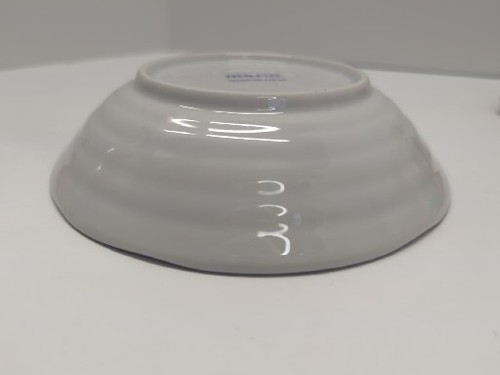 Rare MAURI Made In JAPAN 6.5" Pink Cherry Blossom Shallow Bowl GUC Textured Feel - Picture 6 of 8