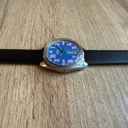 NOS Very Rare Watch Slava Watermelon Pink 2428 Slava California Made in USSR - Picture 7 of 10