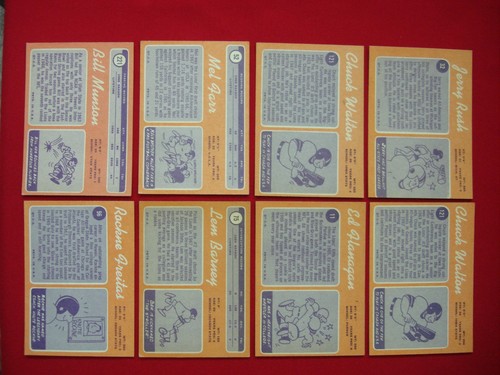 1970 TOPPS FOOTBALL DETROIT LIONS 8 DIFFERENT CARD LOT OVERALL QUITE NICE! - Foto 3 di 3