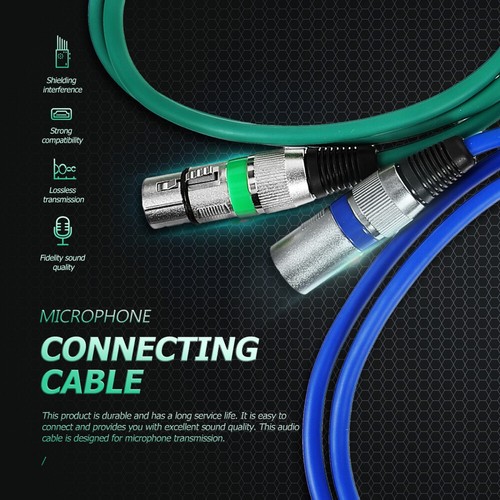 2 szt. -liniowy przedłużacz mikrofonu Mikrofon-Kabel audio - Zdjęcie 7 z 12