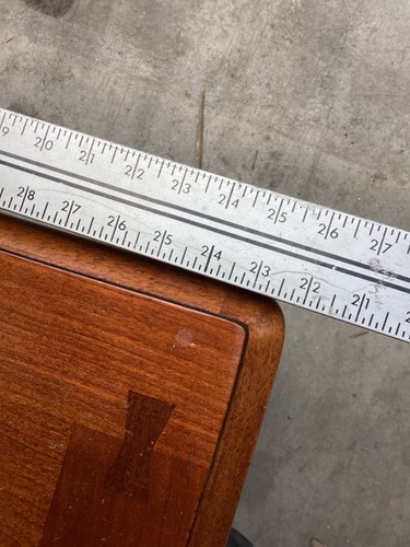 26” LX 22” W x 21”T Brown Wood End Table Some Flaws but Nice - Picture 7 of 8