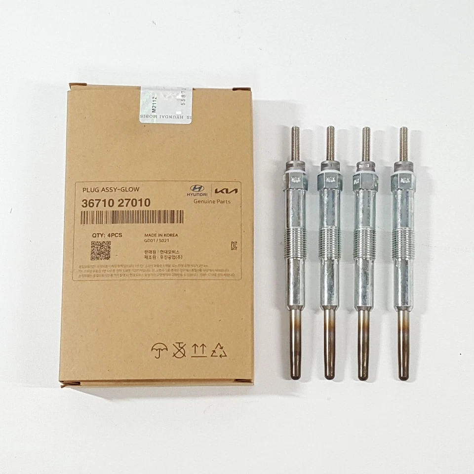 3671027010 Ignition Glow Plug 4Pcs For HYUNDAI Trajet 2003-2007 Tucson 2005-2009 - Imagem 3 de 4