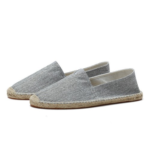Nuevo Para hombres Cómodos Zapatos Planos de Lona Alpargata Informal Sin Cordones Talla de Retazos - Imagen 10 de 14