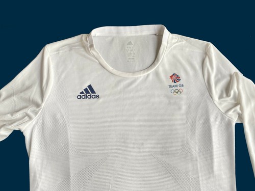 UNISEX ADIDAS TEAM GB TOKYO 2020 OLYMPIC ATHLETE Technical L/S T-Shirt 52/54 2XL - Picture 4 of 5