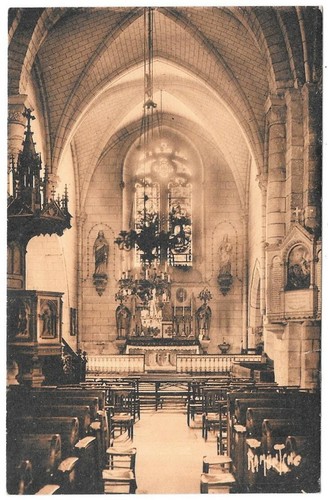 AIGREFEUILLE-d' AUNIS 17 Kirche AK Sepia geschrieben an Frau Metzgerei 1933 - Bild 1 von 2