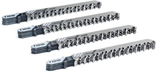 Assorted 20-Piece 4-Inch T-Shank Jig Saw Blades - Compatible with Most Jigsaws - Picture 3 of 10