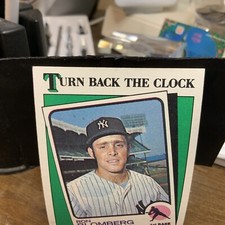 1988 Topps Baseball # 663 Turn Back The Clock 15 Years 1973 Ron Bloomberg