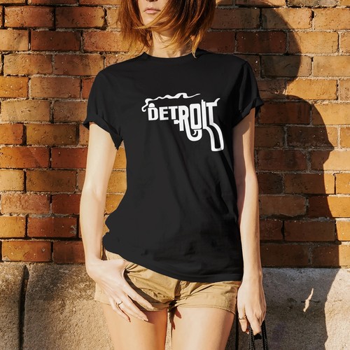 T-Shirt Detroit Smoking Gun - Michigan Hometown Pride Unisex - Bild 17 von 26