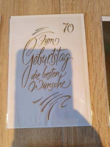 Glückwunsch Karte zum Geburtstag 70ster, 75ster, 80ster - Bild 3 von 9