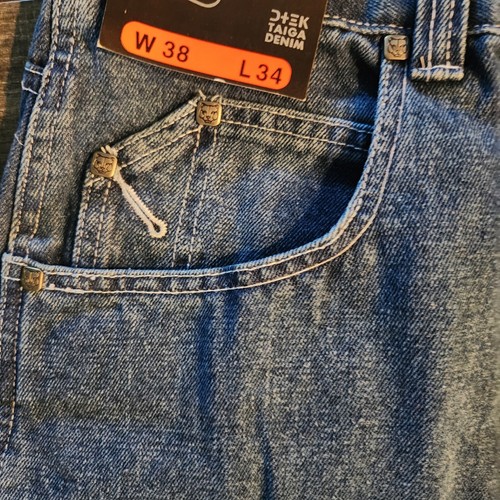 Vintage Deadstock DTEK Jeans Baggy Y2K Jeans Size 38x34 Hip Hop Skate - Picture 4 of 12