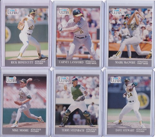 Oakland Athletics 1991 Fleer Ultra Baseball Team Set 15 Cards - Picture 4 of 7