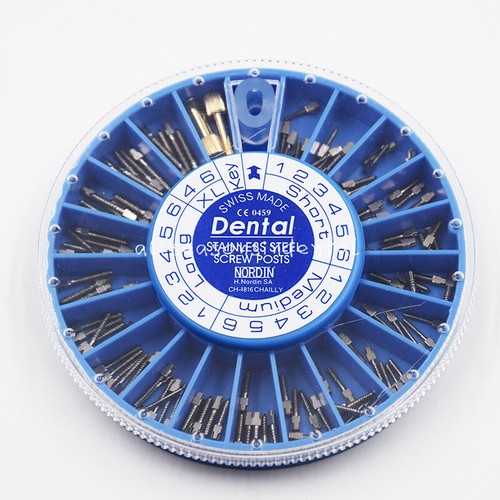 Dental Assorted Tapered Screw Post NORDIN Kit 24K Gold Plated/Titanium/Stainless - Picture 3 of 8