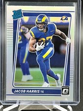 2021 Panini Donruss Optic Football JACOB HARRIS Rated Rookie Silver HOLO Prizm