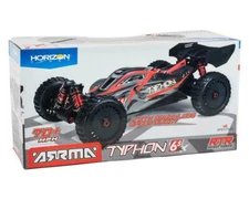 ARA8606V5 Arrma Typhon 6S BLX Brushless RTR 1/8 4WD RC Buggy Red / Black 2021 V5