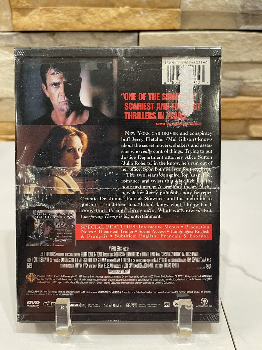 Conspiracy Theory - DVD Mel Gibson, Julia Roberts NEW And