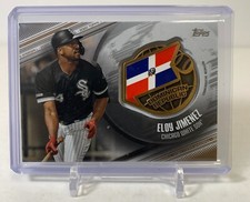 ELOY JIMENEZ 2020 Topps Global Game Medallion Relic 48/50 White Sox