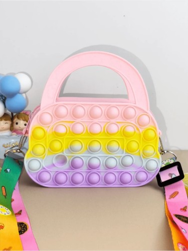 Herzförmige Silikon Prinzessin Handtasche für Mädchen, Einhorn Schultertasche - Bild 17 von 47