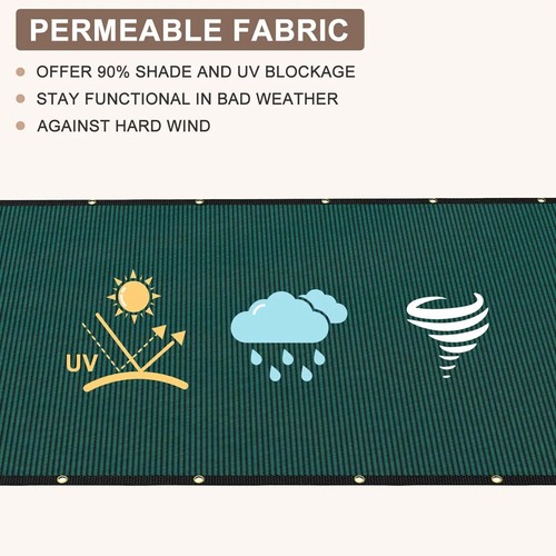 6 X 50ft Privacy Fence Cover Screen Fencing Mesh Shade Net Cover for Garden Yard - Picture 5 of 16