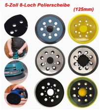 Sand Board Self-Adhesive Ø125mm Rubber Support Plate Eccentric Sanding Machine