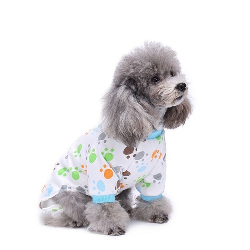 UK Dog Warm Pajamas Jumpsuit Pet Costume Clothes Cat Coat Jacket Puppy Outfits - Picture 6 of 17