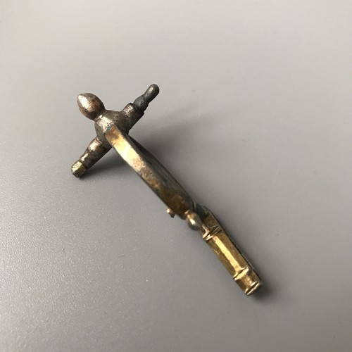 Superb Ancient Roman Silver Gilt/ Gilded " Cross - Bow " Type Brooch / Fibula - Picture 2 of 12