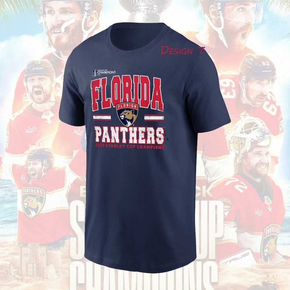 Florida Panthers 2025 Stanley Cup Champions One Side T-Shirt