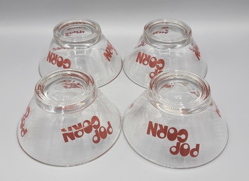 Vintage années 1970 Wheaton Verre Rétro 5 Piece Rouge Popcorn Bowl Set moderne - Photo 11 sur 12