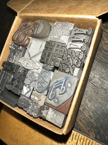 Printing Blocks “ Lead Ornamental Borders Dingbats ” Variety of Designs #4 - Picture 2 of 13
