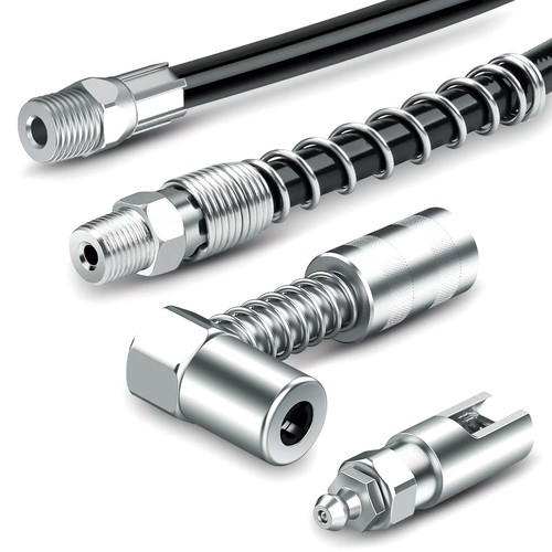 1 Set Right-Angle 90-Degree Push-on Grease Coupler With 1/8 Inch NPT Threads - Picture 7 of 12