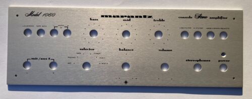 ¡Nuevo! Placa frontal del panel frontal del receptor Marantz 1060 (placa frontal) ¡ANODIZADO PLATEADO!! - Imagen 6 de 14