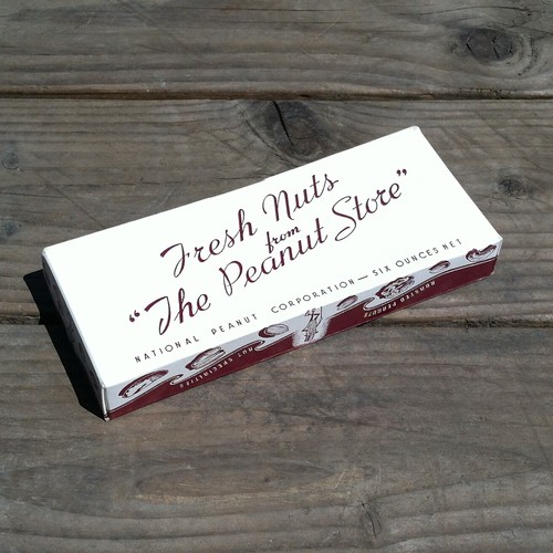 2 Vintage Original 1930s MR PEANUT Gift Snack Box FRESH Salted Nuts NOS - Picture 2 of 2