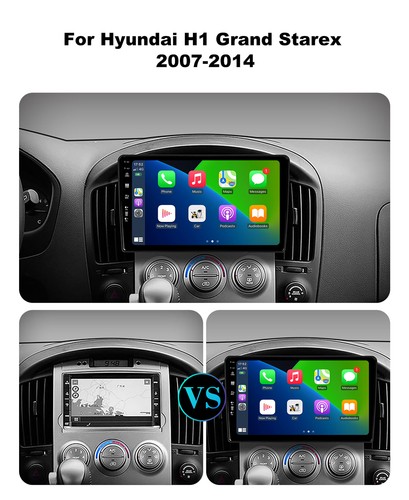 9'' Autoradio Für Hyundai H1 2010-2014 Android 14 GPS WIFI Carplay BT USB 2G+32G - Bild 2 von 14